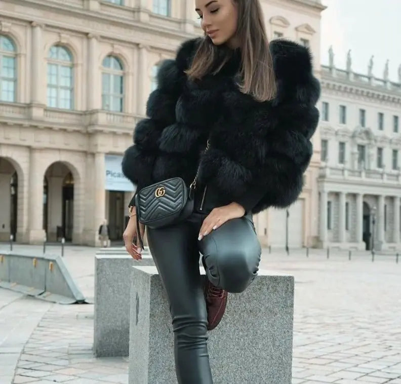 Women's Faux Fur Winter Jacket | Elegant