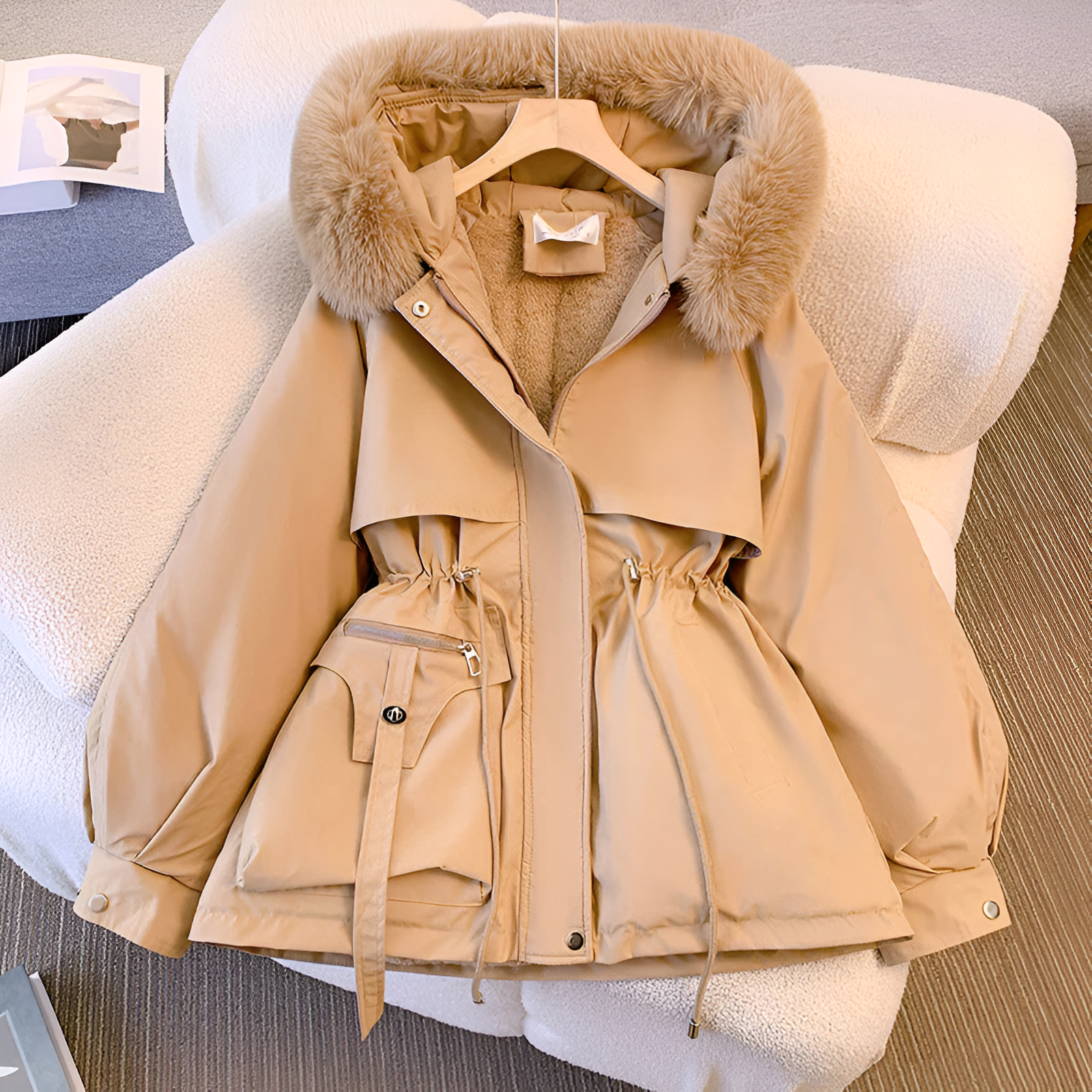 Women's Long Hooded Winter Jacket | Warm