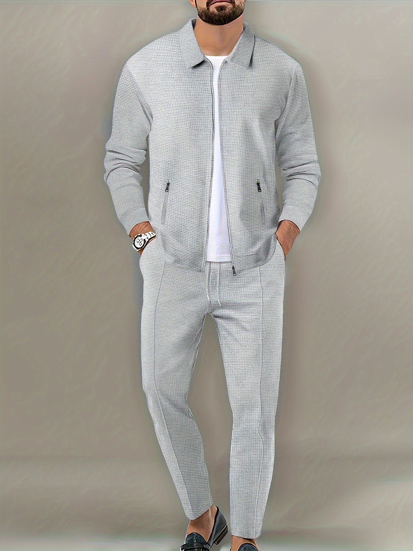 Men's Zip-Up Tracksuit | Sporty