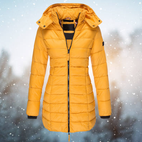 Women's Hooded Long Winter Jacket | Warm