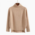 Women's Long Knit Turtleneck Sweater | Warm