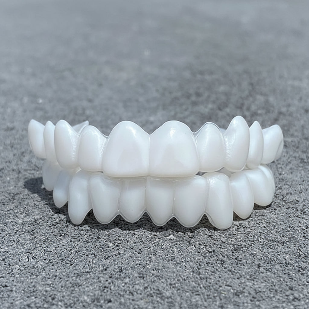 White Dental Lens Prosthesis