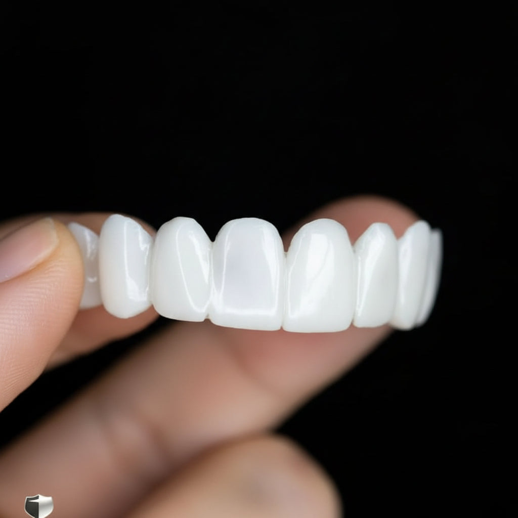 White Dental Lens Prosthesis