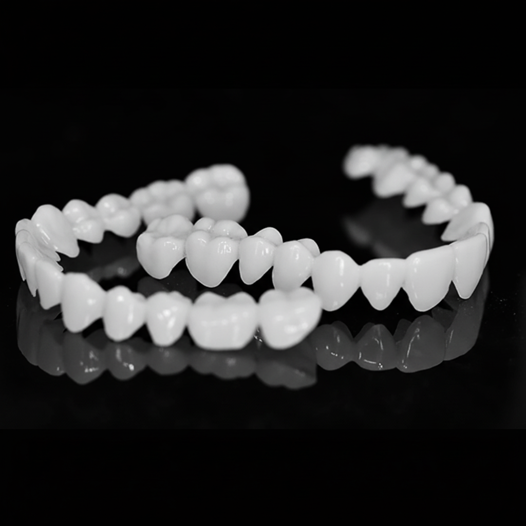 White Dental Lens Prosthesis