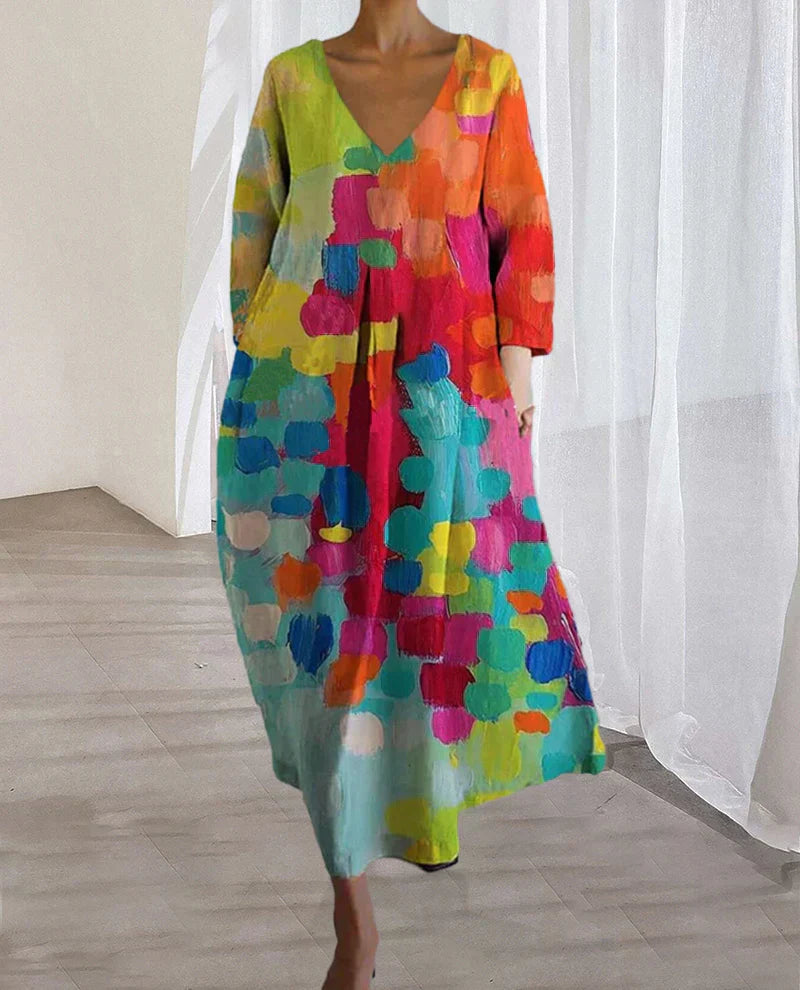 Women's Party Printed Dress | Midi