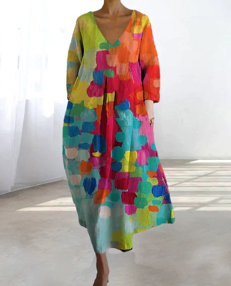 Women's Party Printed Dress | Midi