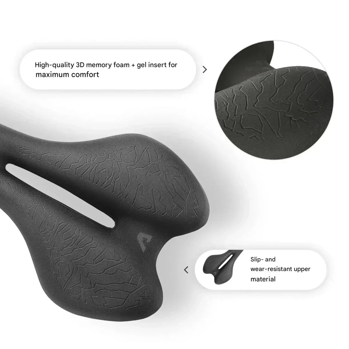 Comfortable Ergonomic Bike Seat with Memory Foam