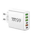 65W 6-in-1 Fast Charger – Simultaneously Charge Up to 6 Devices – Ideal for Home, Office, and Travel