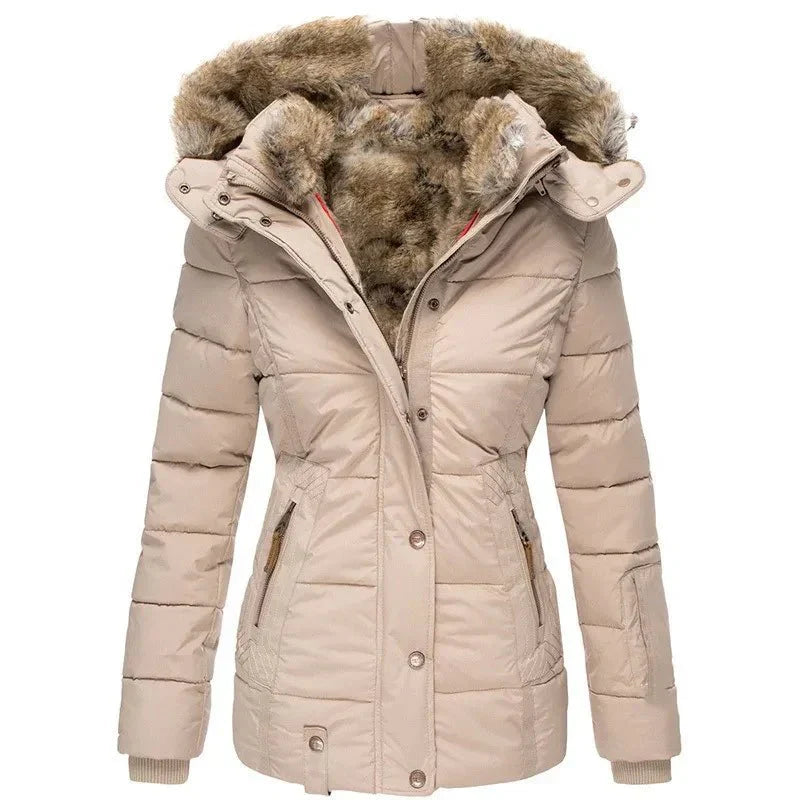 Women's Warm Long Winter Jacket | Fleece
