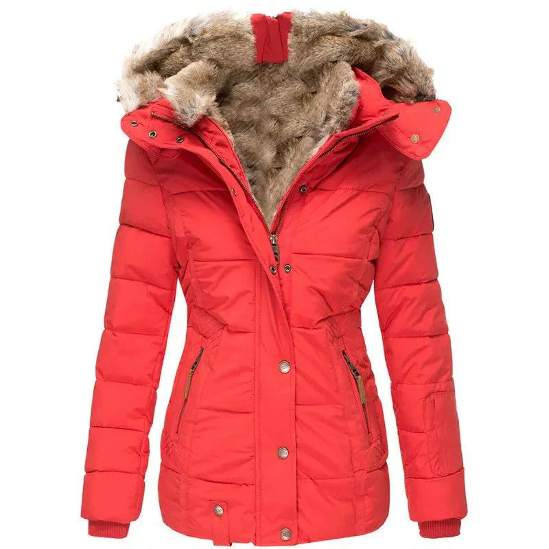 Women's Warm Long Winter Jacket | Fleece
