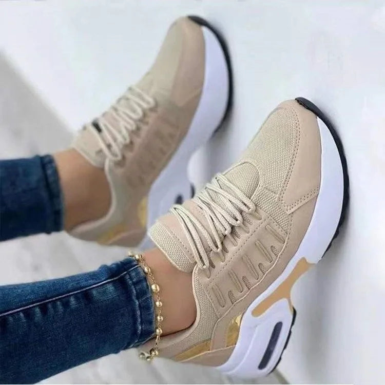 Women's Platform Running Sneakers | Lace-Up Closure