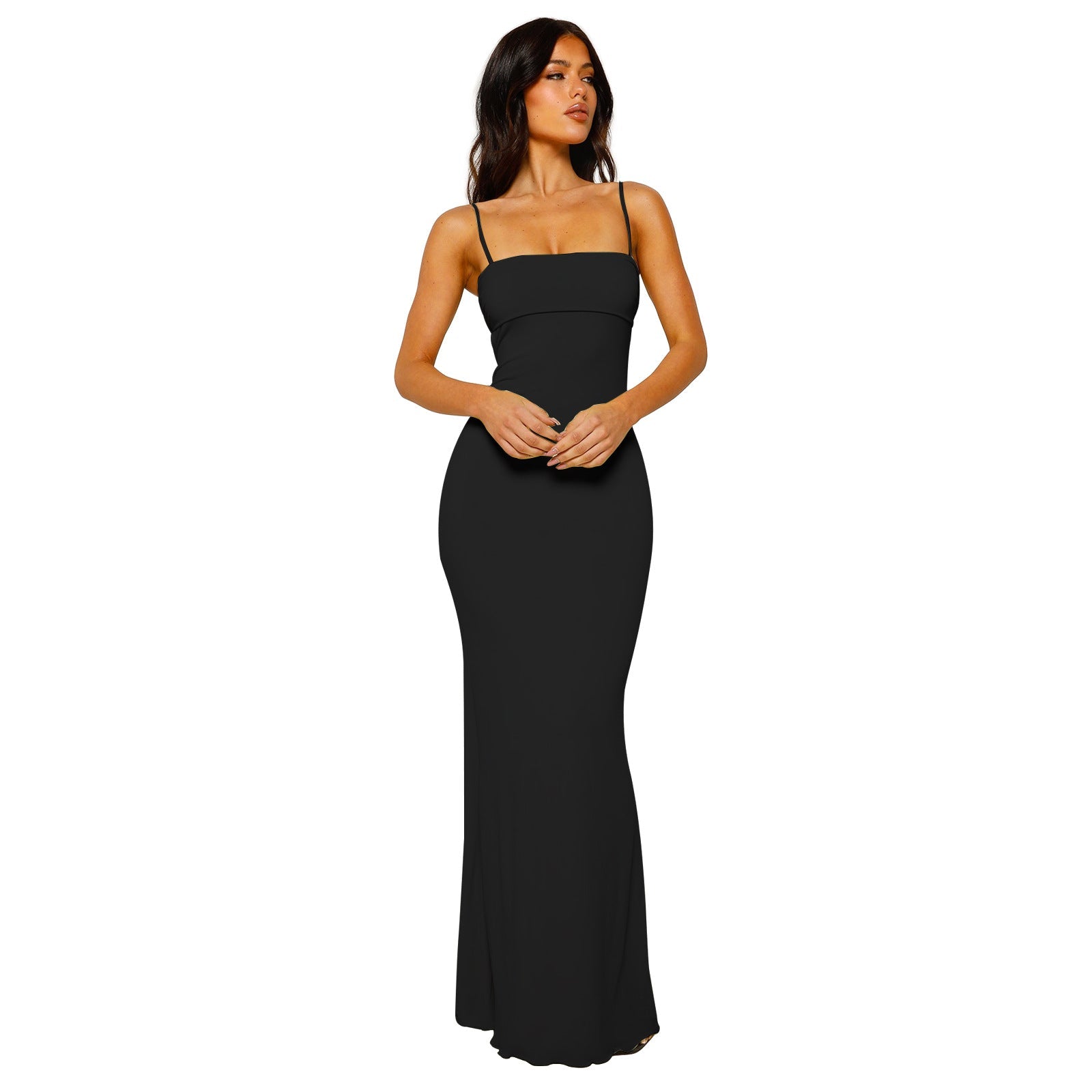 Women’s Square Neck Evening Dress | Maxi