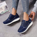 Women's Fashion Platform Sneakers | with Lacing and Zipper