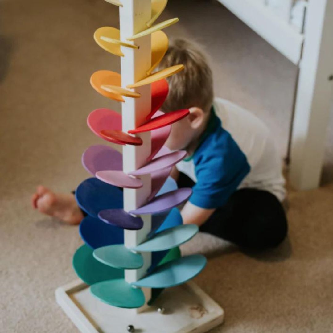 Engaging Rainbow Marble Tower