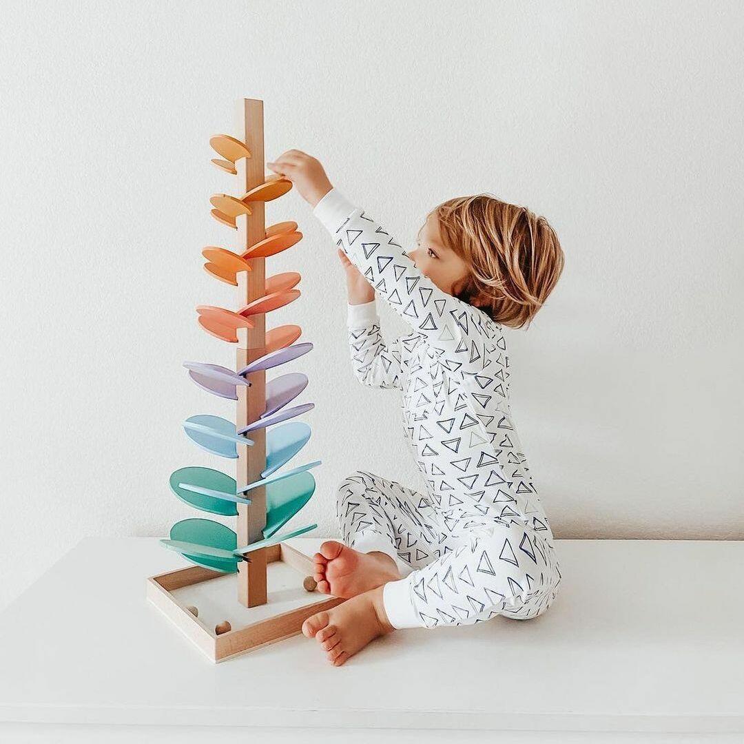 Engaging Rainbow Marble Tower