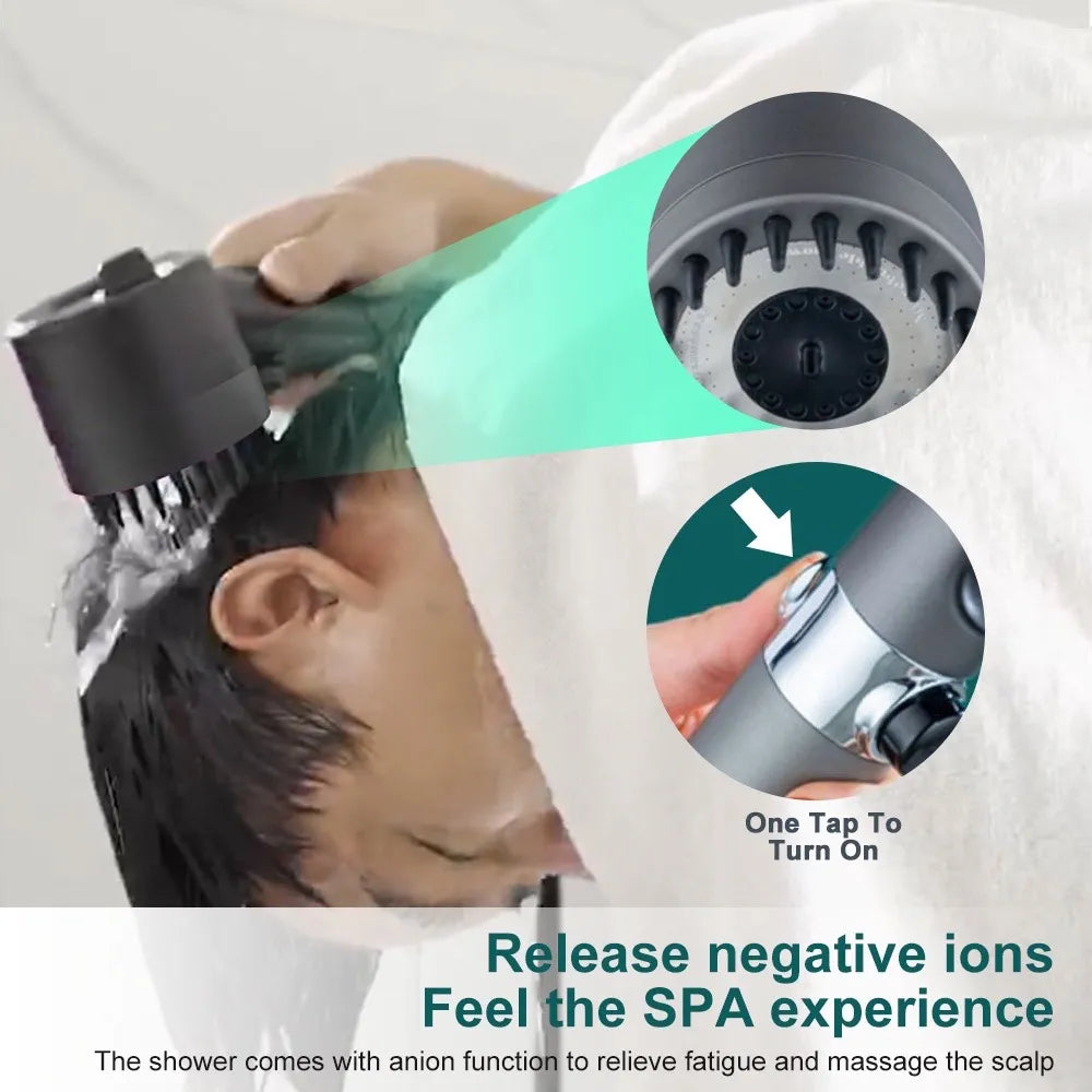 High-Performance Showerhead with 200% Enhanced Water Pressure