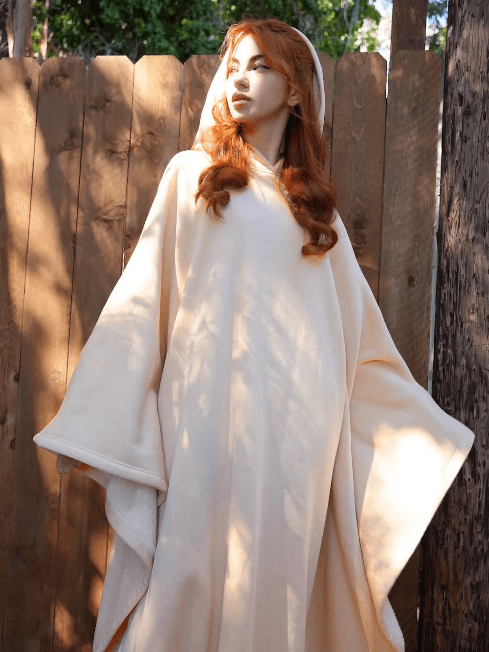 Oversized Soft Fabric Calming Hoodie Blanket