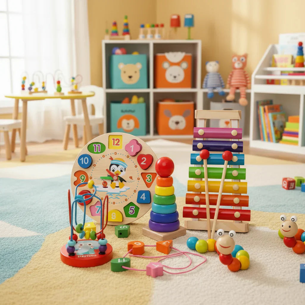 5-in-1 Educational Play Set – Fostering Creative Development for Babies Aged 6 Months and Up