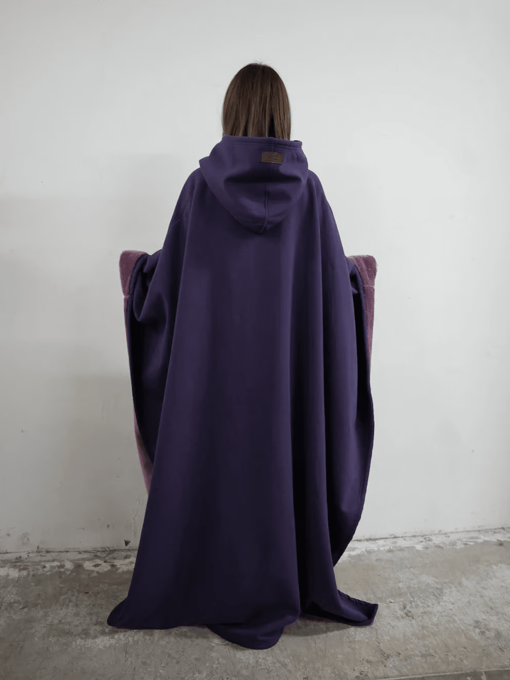 Oversized Soft Fabric Calming Hoodie Blanket