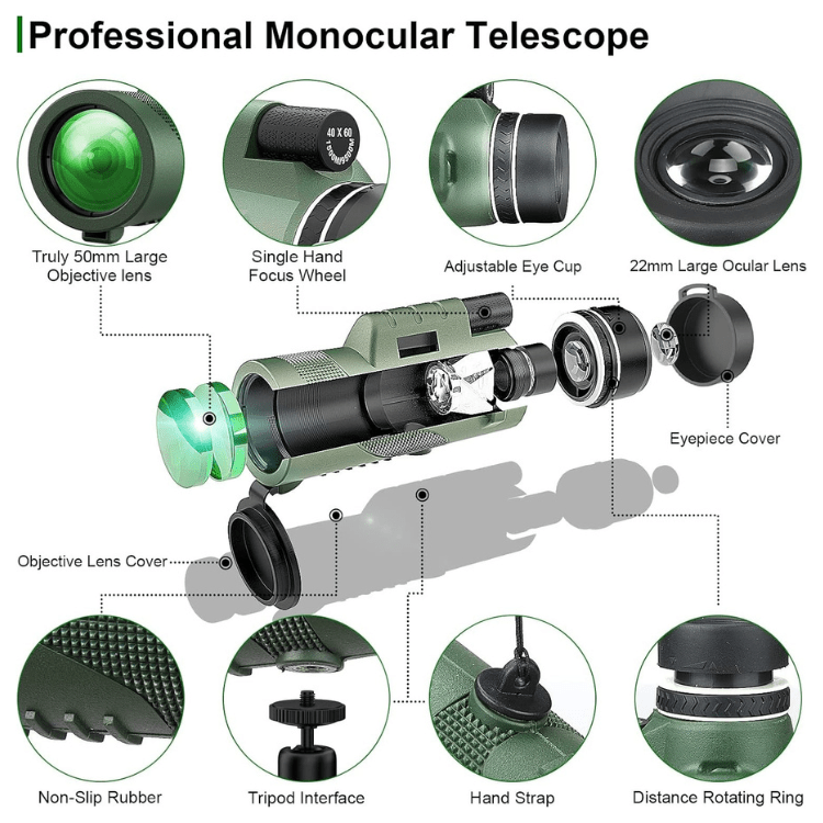 Compact 600x High-Power Monocular Telescope