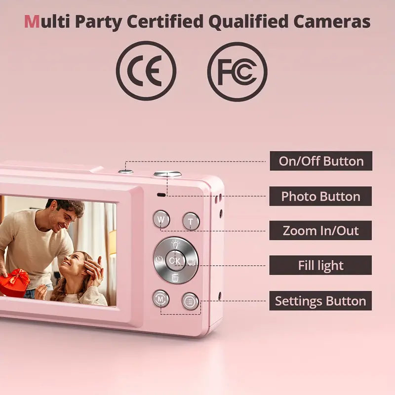 Retro-Style Digital Camera - Capture Timeless Memories