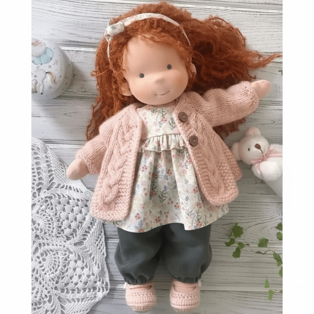 Handcrafted Cotton Doll for Imaginative Play
