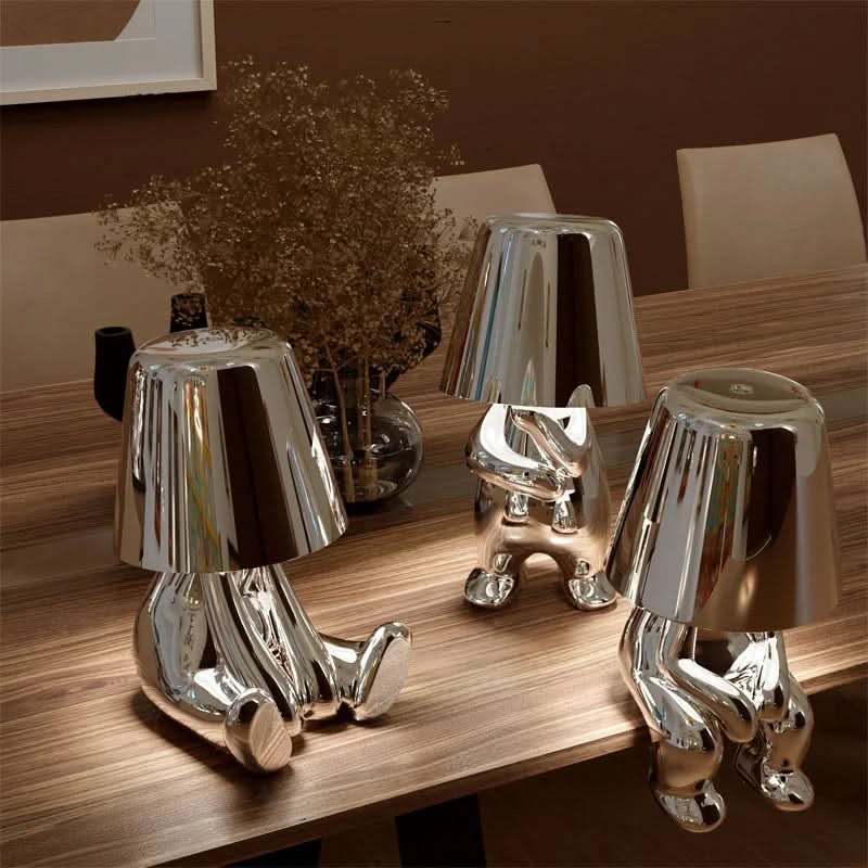 Contemporary LED Table Lamp with Adjustable Brightness