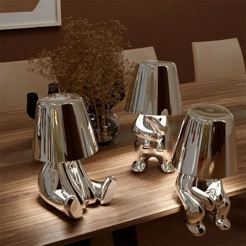 Contemporary LED Table Lamp with Adjustable Brightness