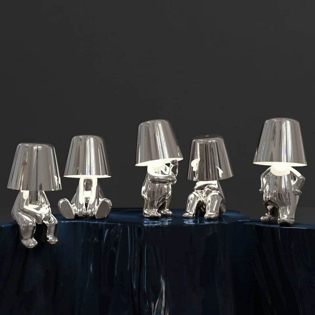 Contemporary LED Table Lamp with Adjustable Brightness