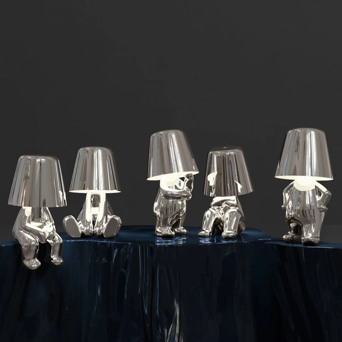 Contemporary LED Table Lamp with Adjustable Brightness