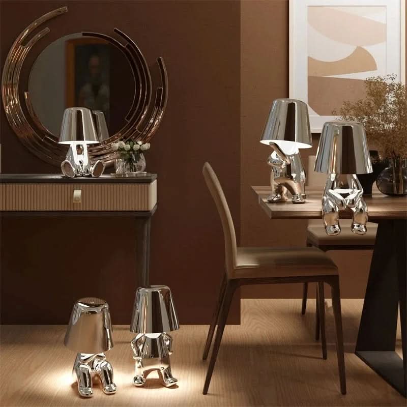 Contemporary LED Table Lamp with Adjustable Brightness