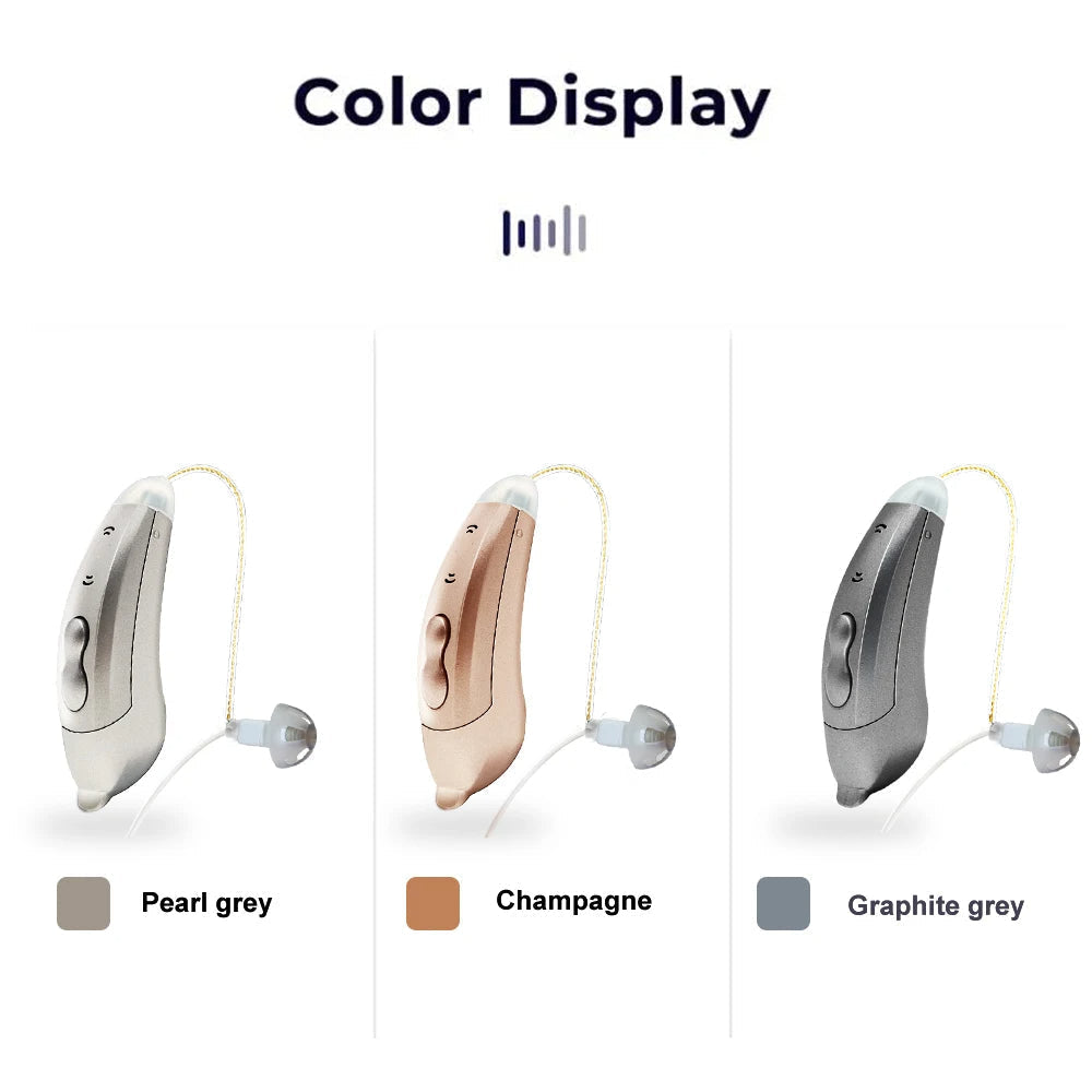 Discreet BTE Hearing Aids with Mobile App Control