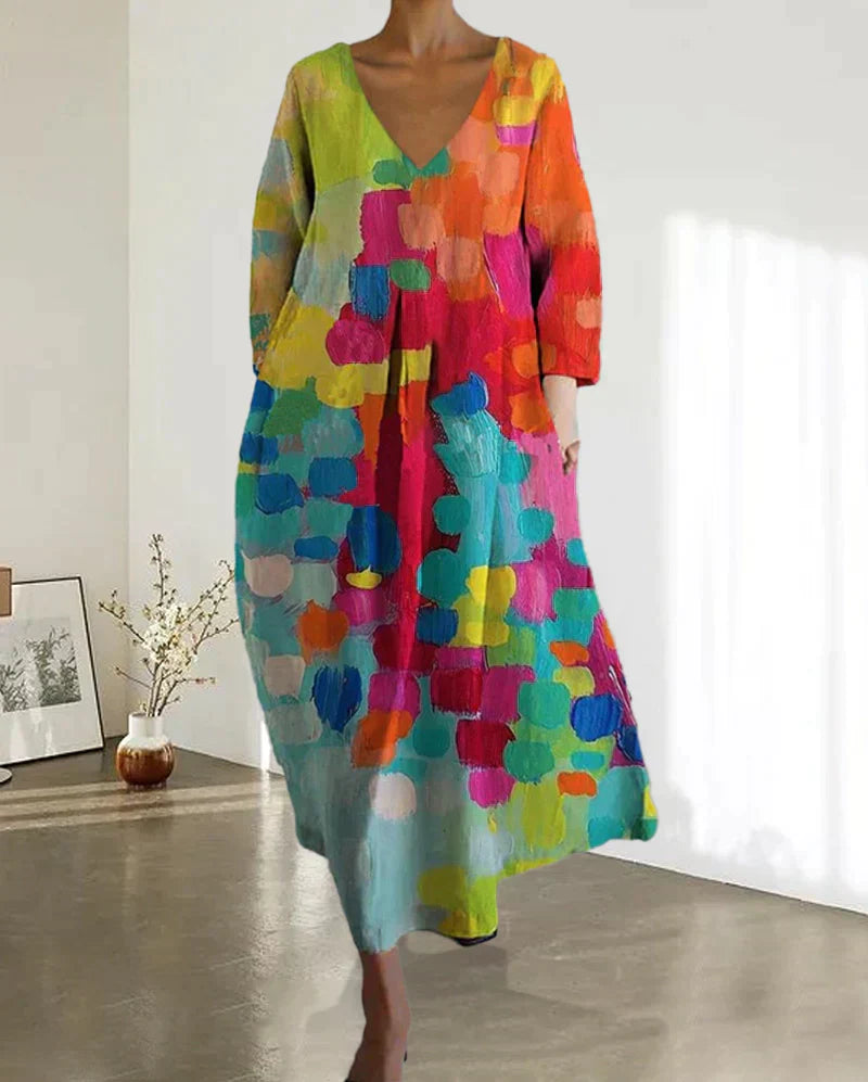 Women's Party Printed Dress | Midi