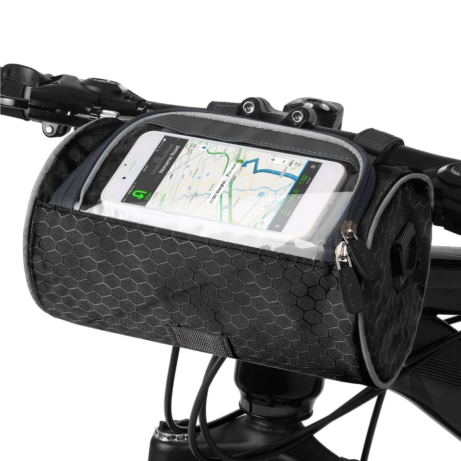Compact Bike Handlebar Bag with Phone Pocket – Convenient Storage for Cycling Adventures
