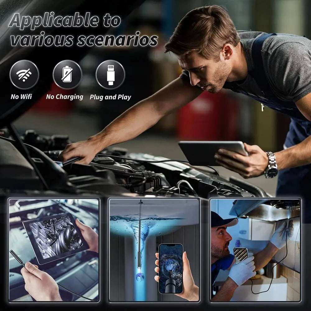 5m Inspection Camera with Endoscope Features for Mobile Devices