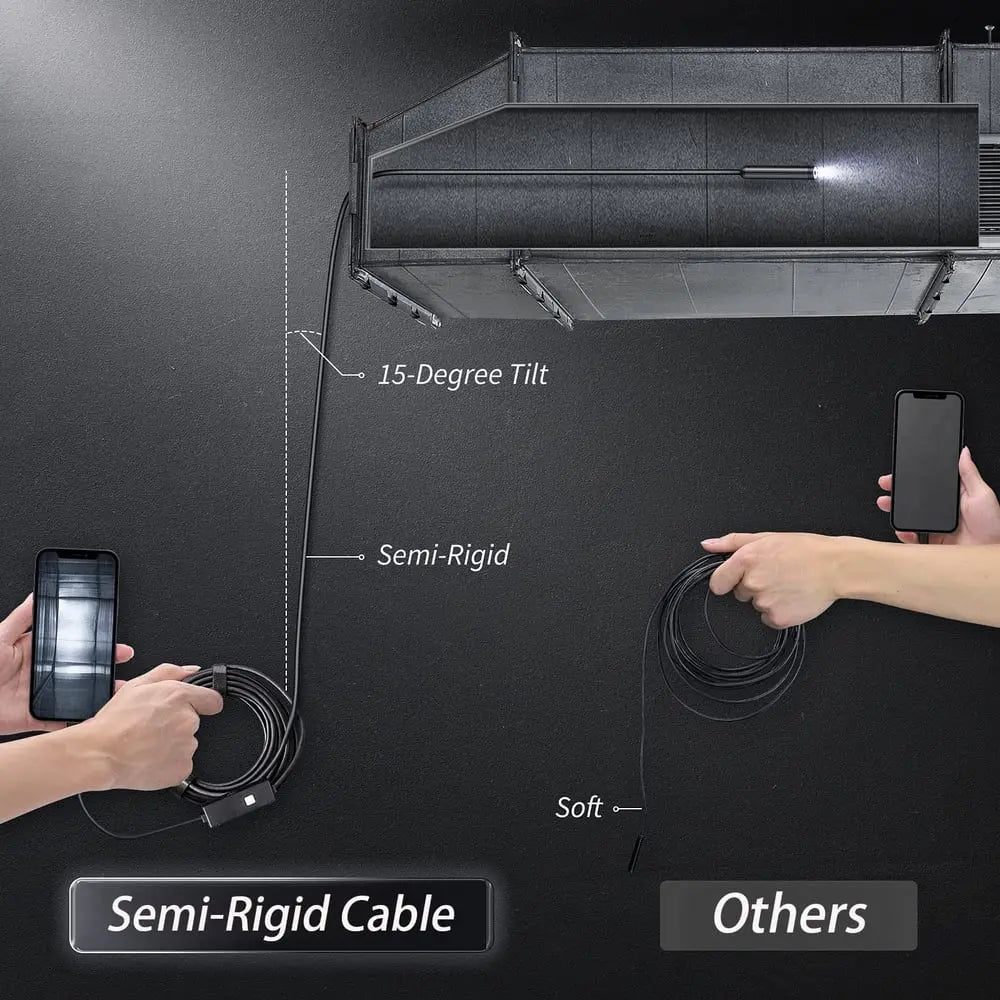 5m Inspection Camera with Endoscope Features for Mobile Devices