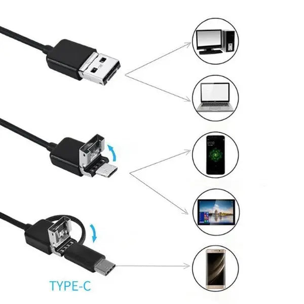 5m Inspection Camera with Endoscope Features for Mobile Devices