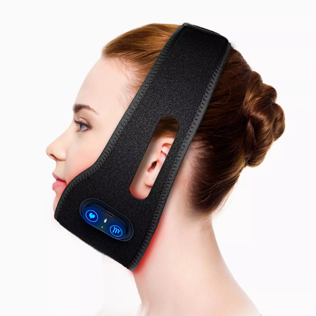 Red Light Therapy Belt for Chin Contouring and Double Chin Reduction