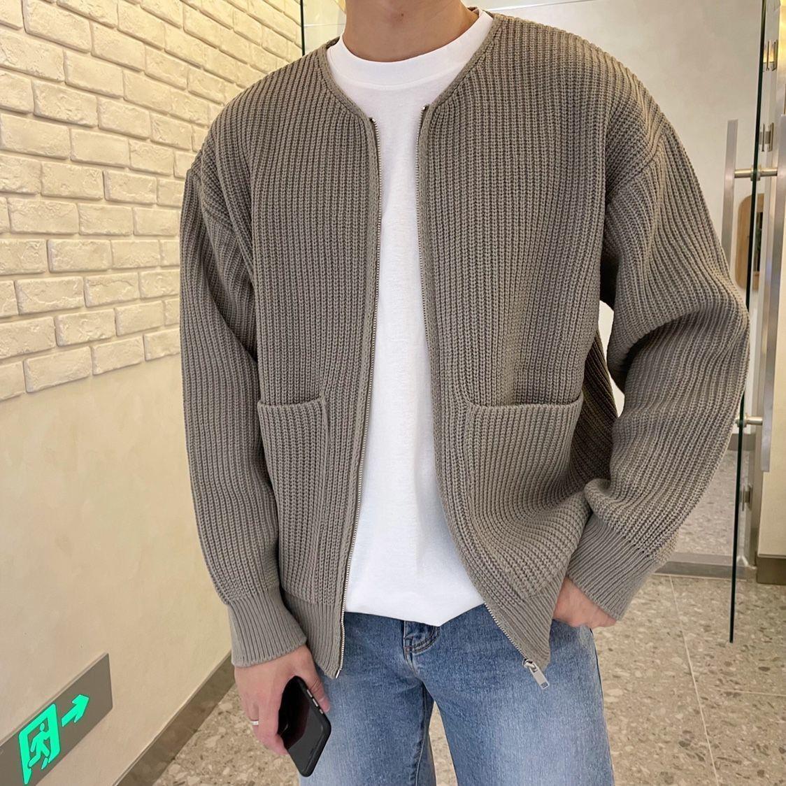 Men's Knit Winter Jacket | Short