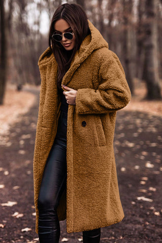 Women's Long Teddy Coat | Winter