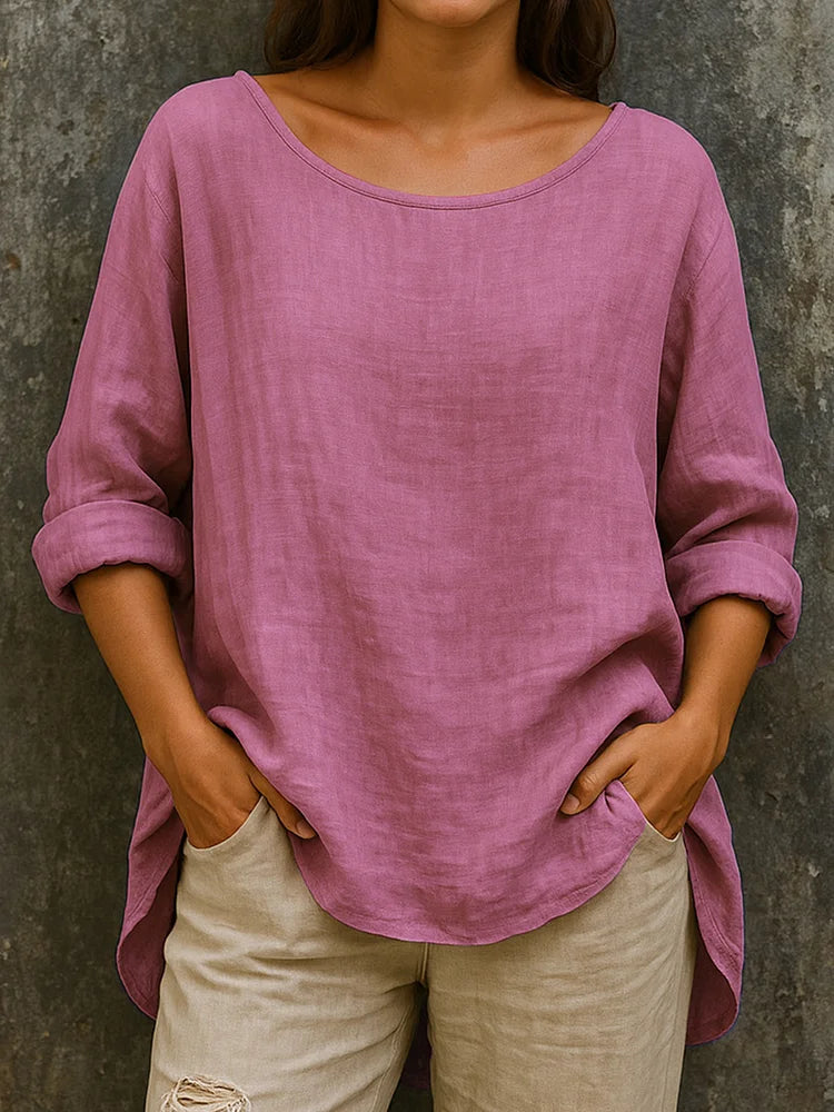 Women's Linen Blouse | Long Sleeve