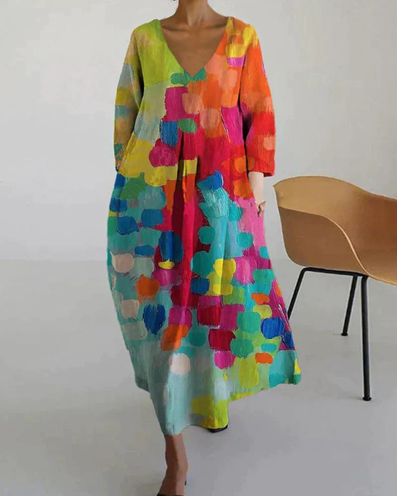 Women's Party Printed Dress | Midi