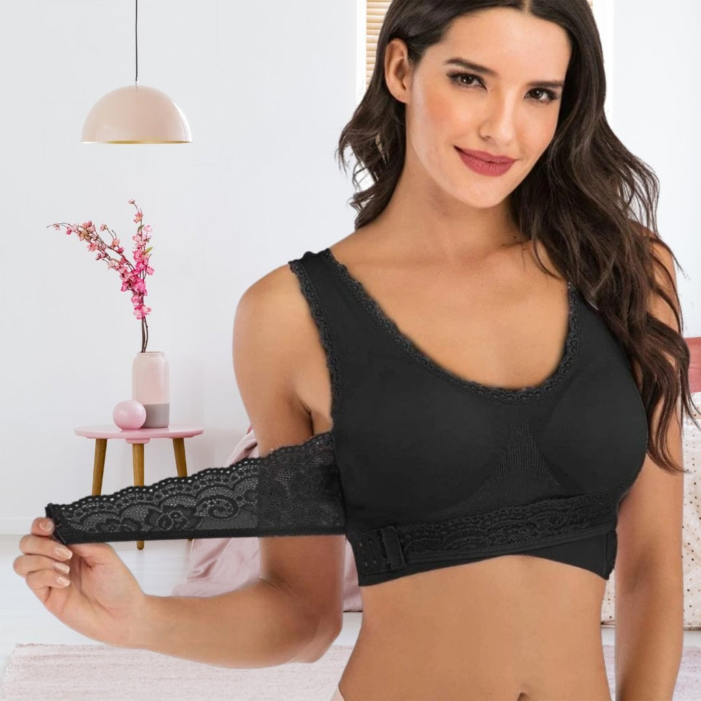 Women’s Wireless Sports Bra | With Cross Front Closure