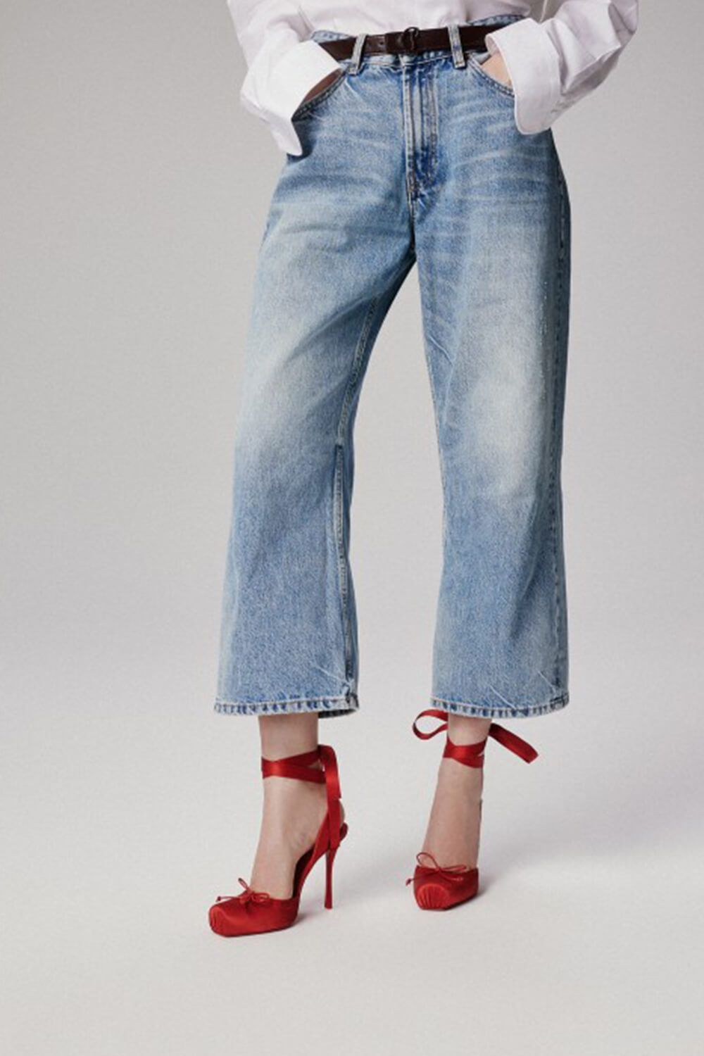Women's Ballet Style High Heels | Square Toe