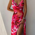 Women's Wedding Guest Dress with Side Slit | Maxi