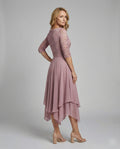 Women's Midi Evening Dress | 3/4 Sleeves