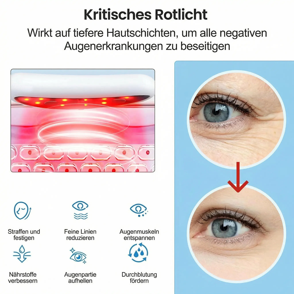 Red Light Therapy Device for Diminishing Dark Circles and Reducing Puffiness