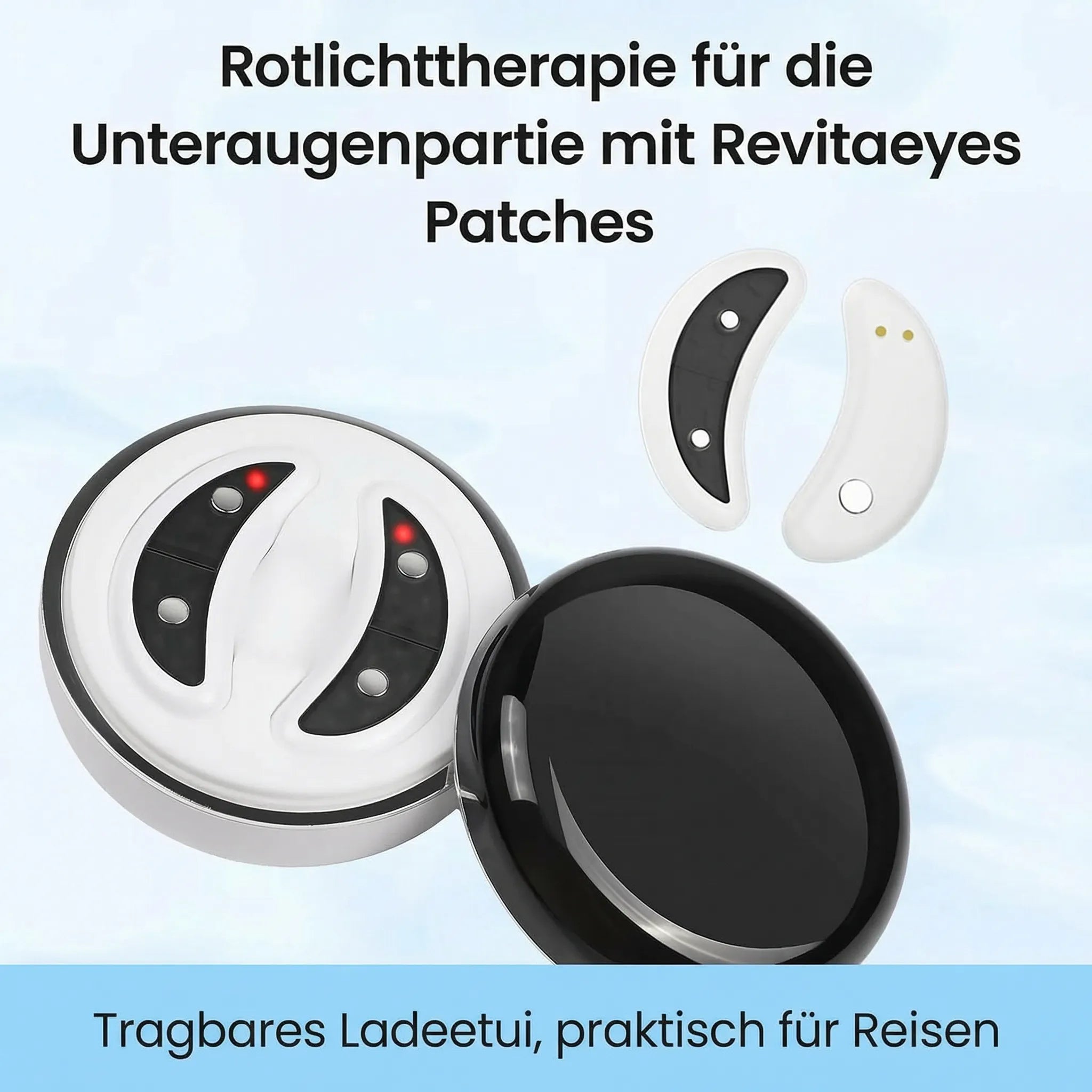 Red Light Therapy Device for Diminishing Dark Circles and Reducing Puffiness