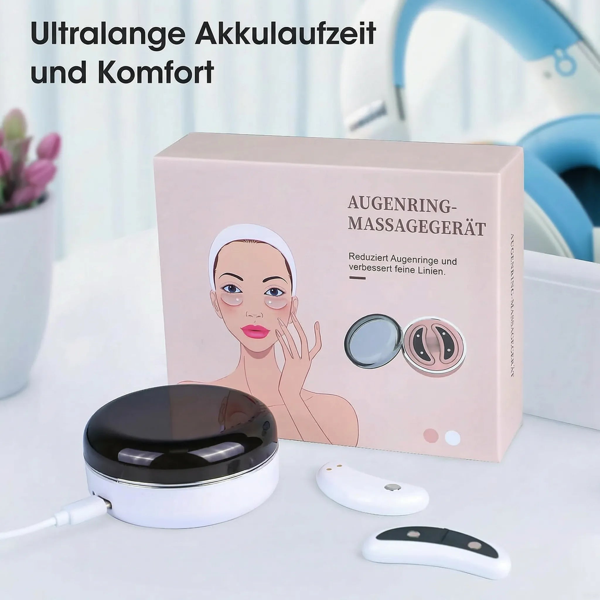 Red Light Therapy Device for Diminishing Dark Circles and Reducing Puffiness