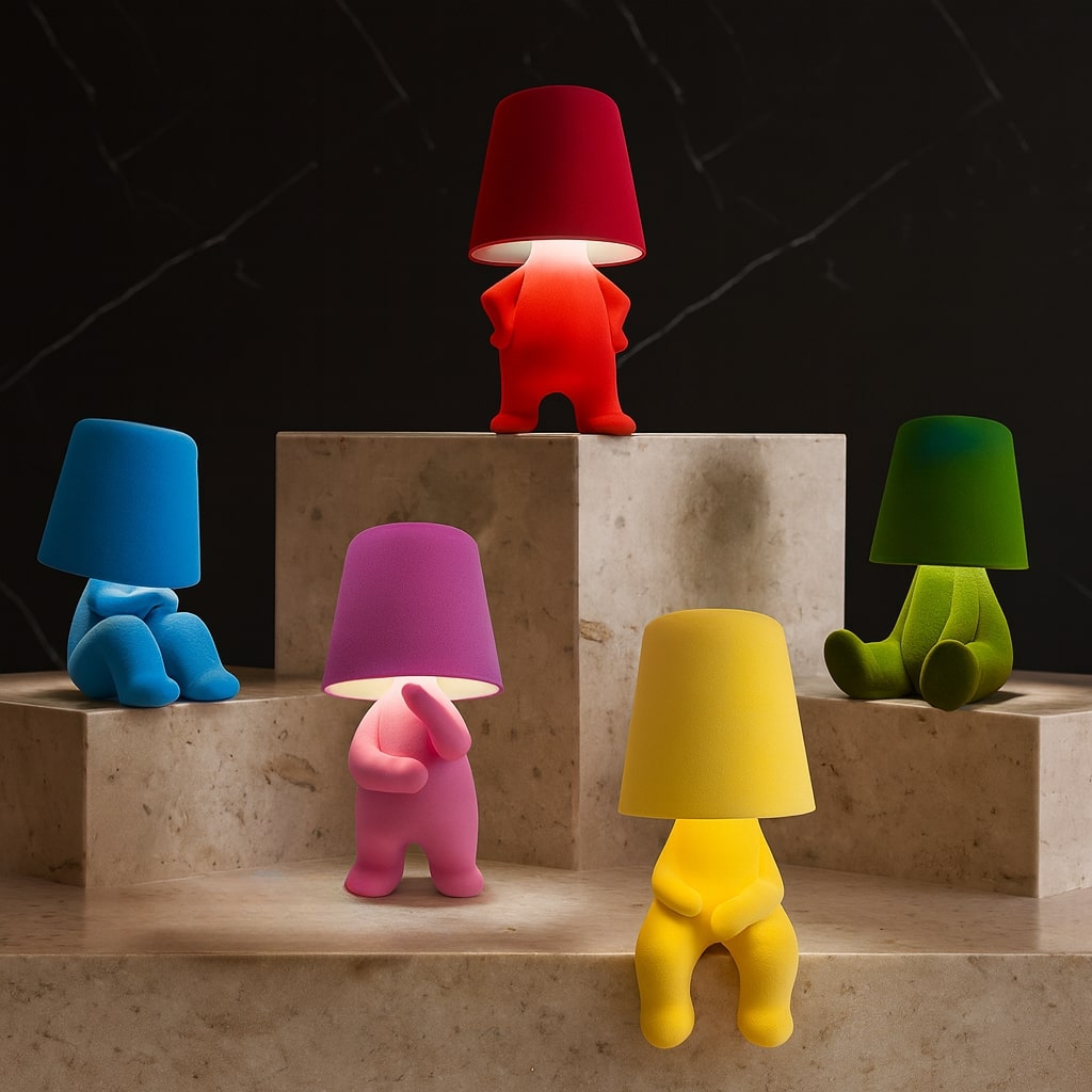 Kids' Room Table Lamp | Contemporary Night Light | Glow-In-The-Dark Table Light